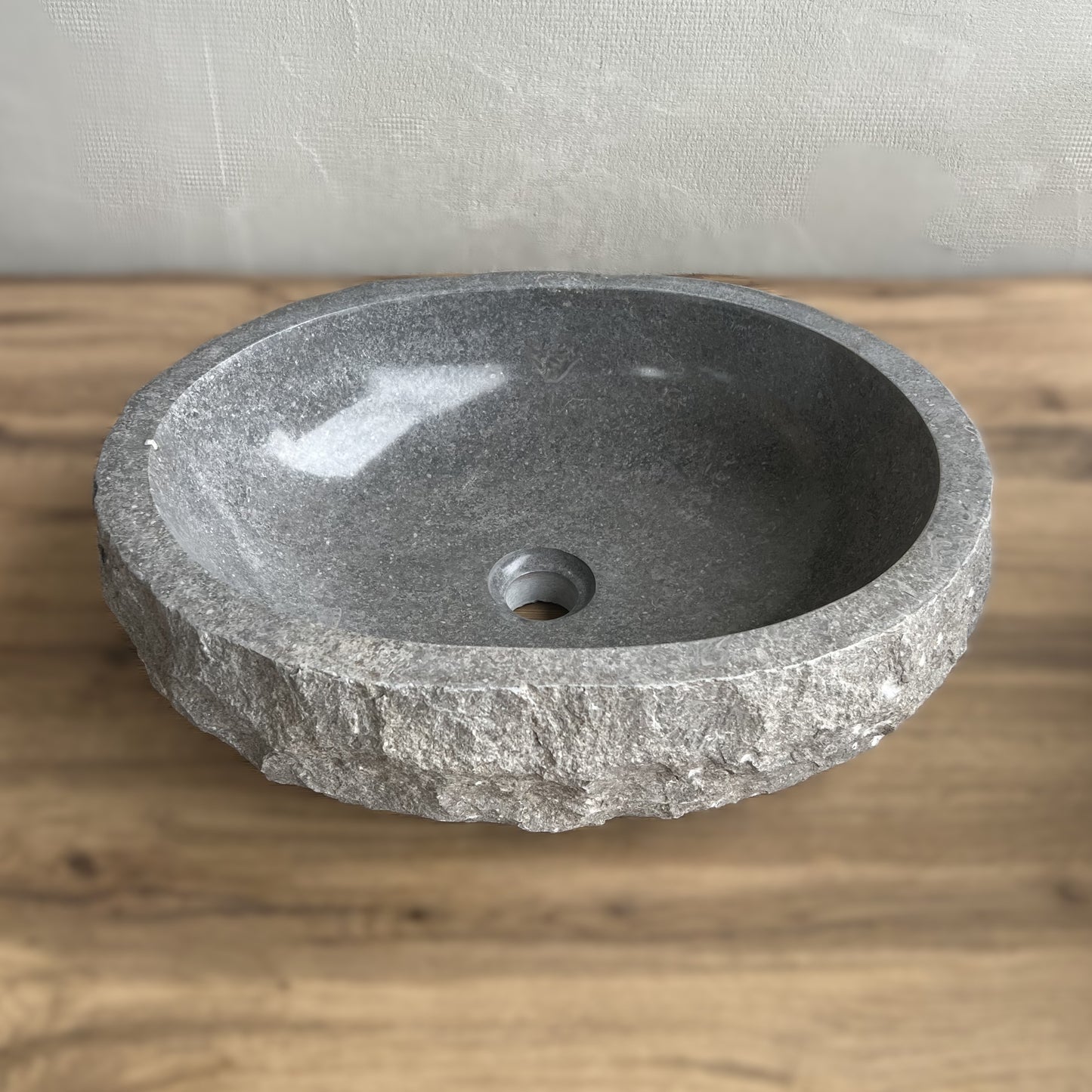 Pilko marmuro praustuvas SANTORINI GRAY M NR. 30